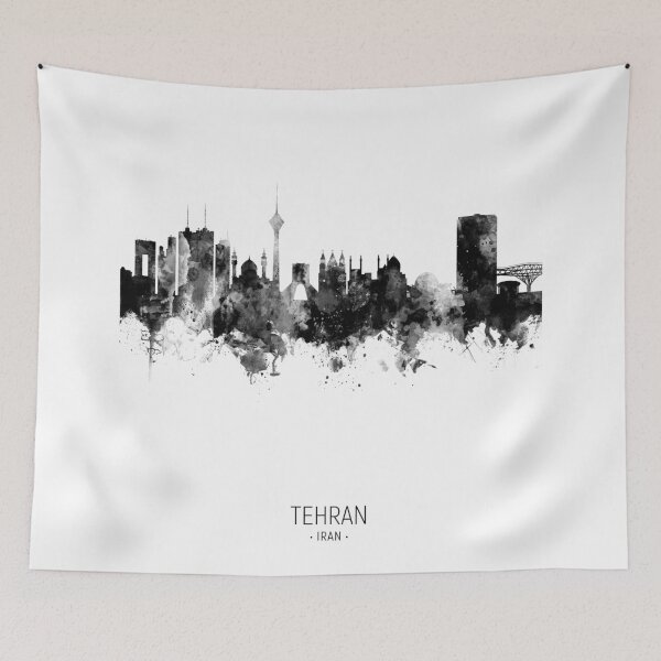 Item preview, Tehran Iran Skyline designed and sold by ArtPrints.