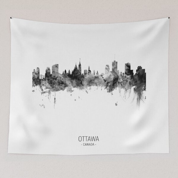 Artikelvorschau, Ottawa Canada Skyline entworfen und verkauft von ArtPrints.