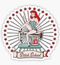 Scarlett's Stitch School (without the 'Scarlett') Sticker