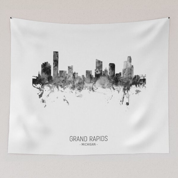 Item preview, Grand Rapids Michigan Skyline designed and sold by ArtPrints.