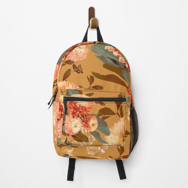 Item preview, Chrysanthemus mustard, orange, floral, vintage, retro, bouquet designed and sold by chrissyink.