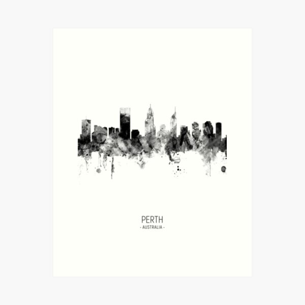 Item preview, Perth Australia Skyline designed and sold by ArtPrints.