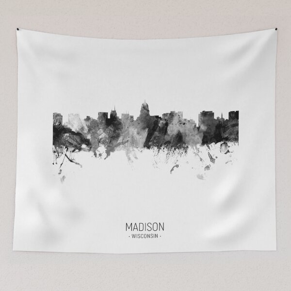 Artikelvorschau, Madison Wisconsin Skyline entworfen und verkauft von ArtPrints.