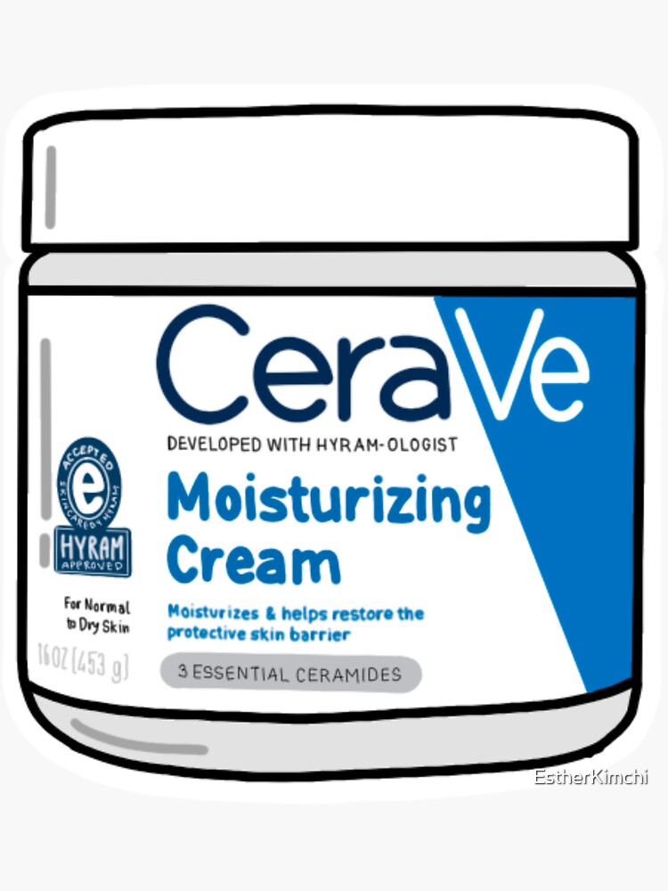 "Hyram Approved Cerave Moisturizing Cream" Sticker for Sale by