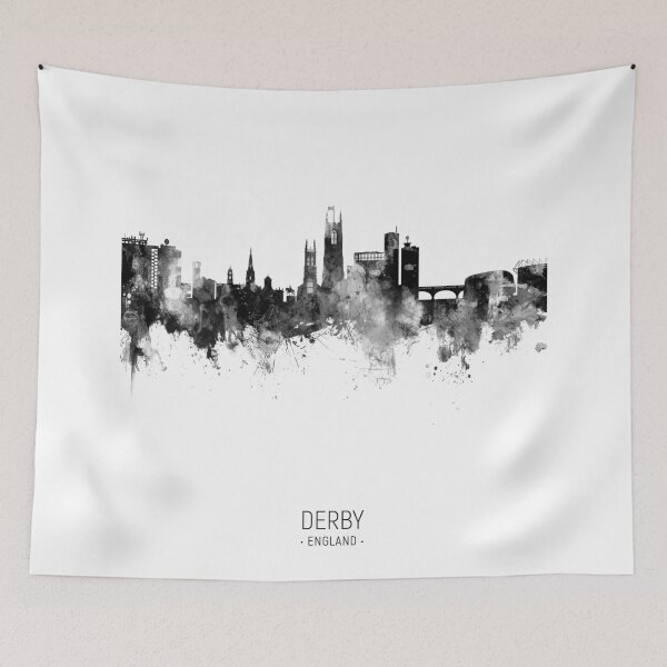 Artikelvorschau, Derby England Skyline entworfen und verkauft von ArtPrints.