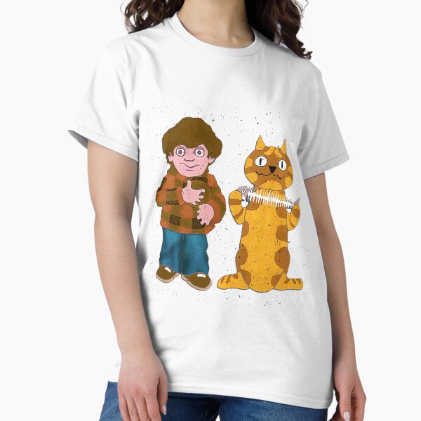 Item preview, Charlie Says 1970s British Nostalgia - Charley Says And Cat t shirt - Charley Says t-shirt designed and sold by happygiftideas.