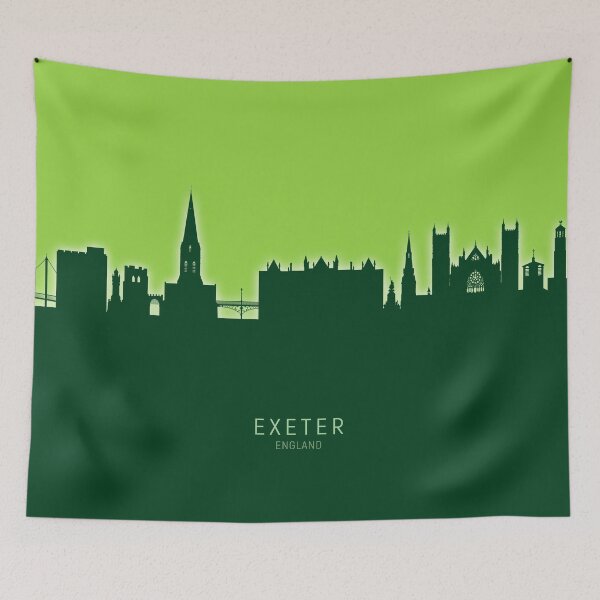 Item preview, Exeter England Skyline designed and sold by ArtPrints.