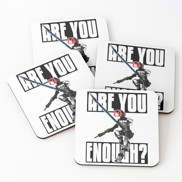 Zer0 The Assassin Borderlands Are You Zero Enough? Coasters (Set of 4)