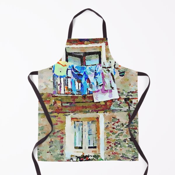 Item preview, Two windows with balcony and hanging clothes designed and sold by Giuseppe Cocco.