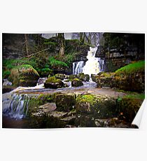 Cliff Beck Force, Upper Swaledale, England Poster