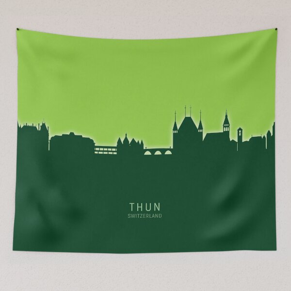 Item preview, Thun Switzerland Skyline designed and sold by ArtPrints.