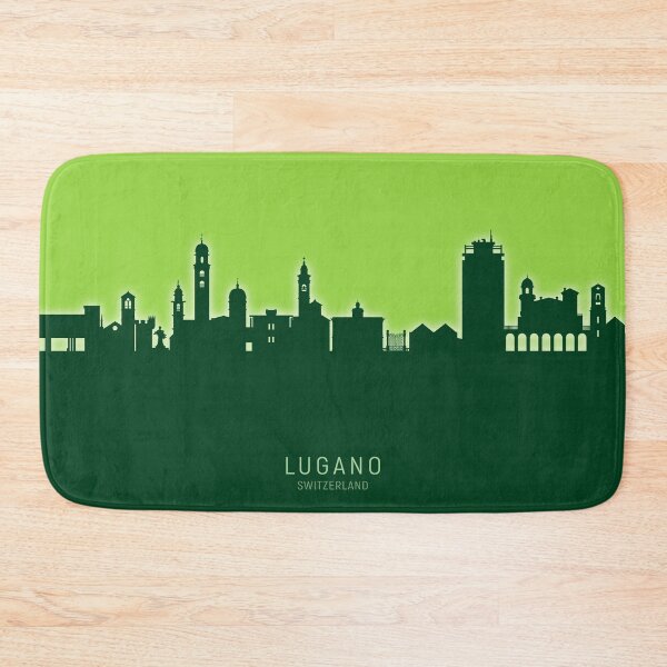Item preview, Lugano Switzerland Skyline designed and sold by ArtPrints.