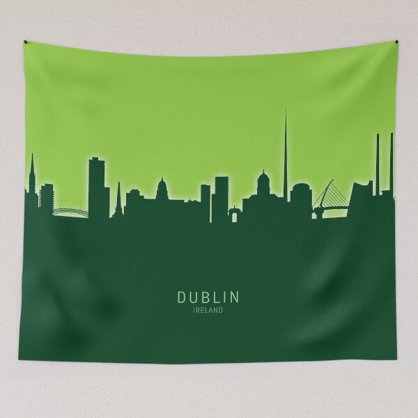 Aperçu de l'œuvre Dublin Ireland Skyline créée et vendue par ArtPrints.