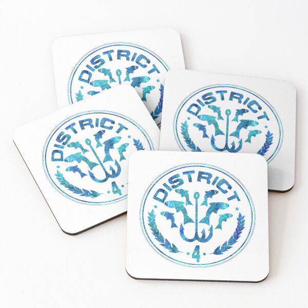 Item preview, Hunger Games District 4 Blue Glitter designed and sold by Carla Perry.