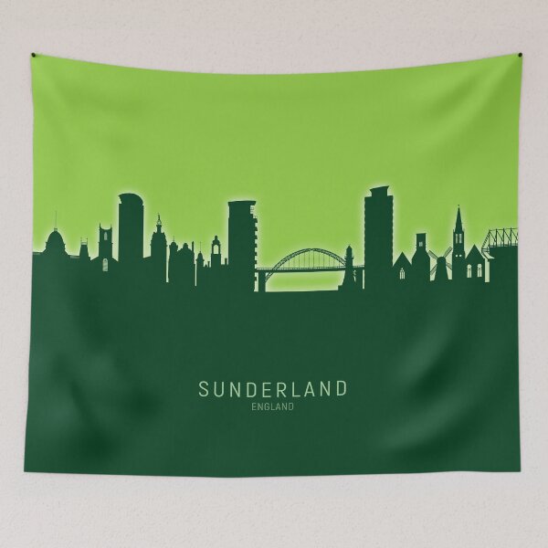 Item preview, Sunderland England Skyline designed and sold by ArtPrints.