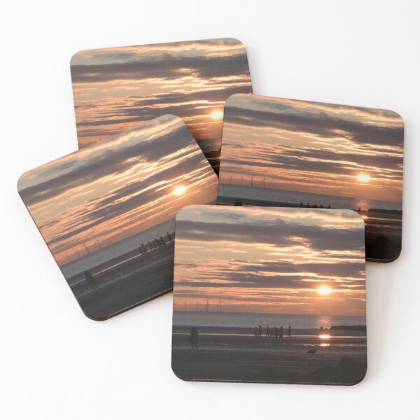 Item preview, Evening Sunset Over New Brighton Shoreline,Wirral,Merseyside. 11/07/2020  England. designed and sold by ALEXANDER  STEPHEN PEMBERTON.