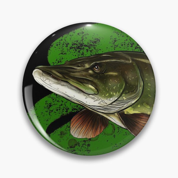 Item preview, Green pike designed and sold by InkFish Art.