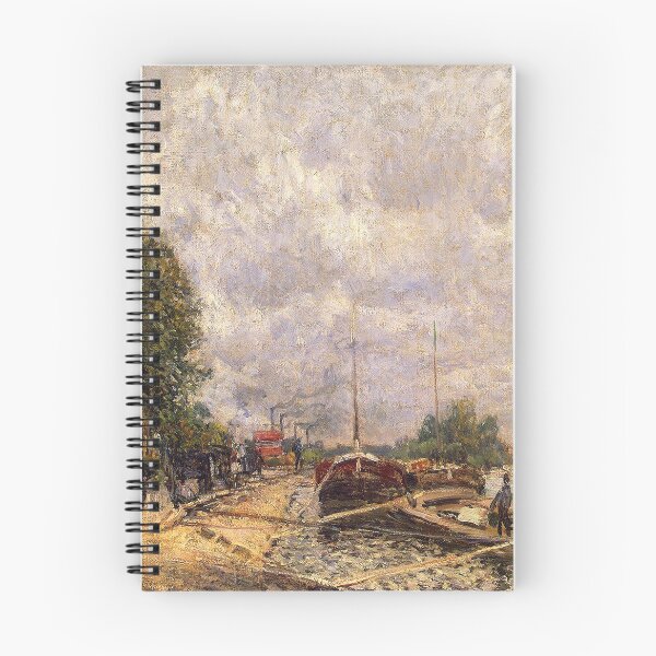 Item preview, Barges at Billancourt,  by Alfred Sisley designed and sold by Irina Polyanskaya.