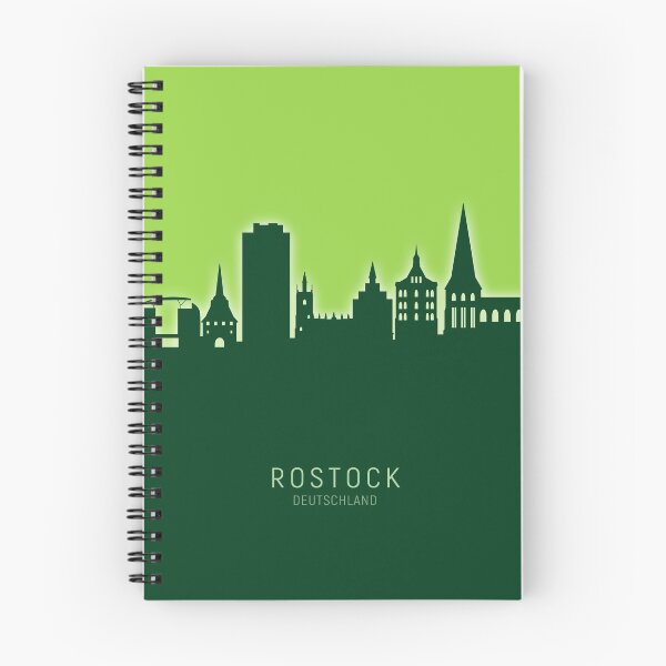 Item preview, Rostock Germany Skyline designed and sold by ArtPrints.