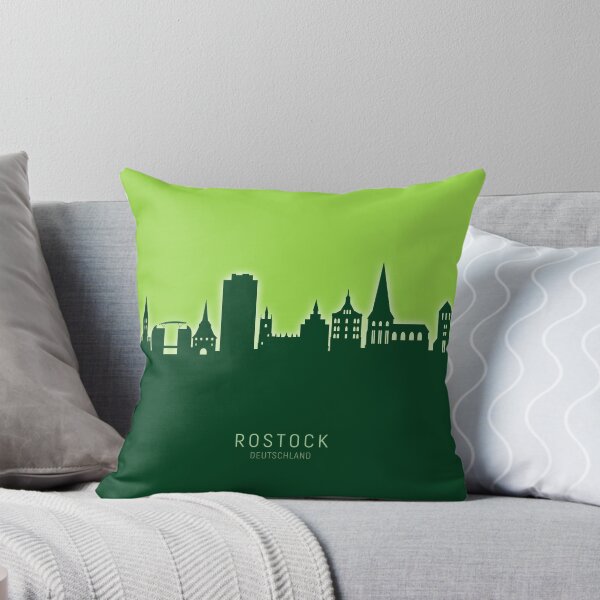 Item preview, Rostock Germany Skyline designed and sold by ArtPrints.