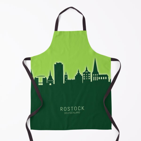Item preview, Rostock Germany Skyline designed and sold by ArtPrints.