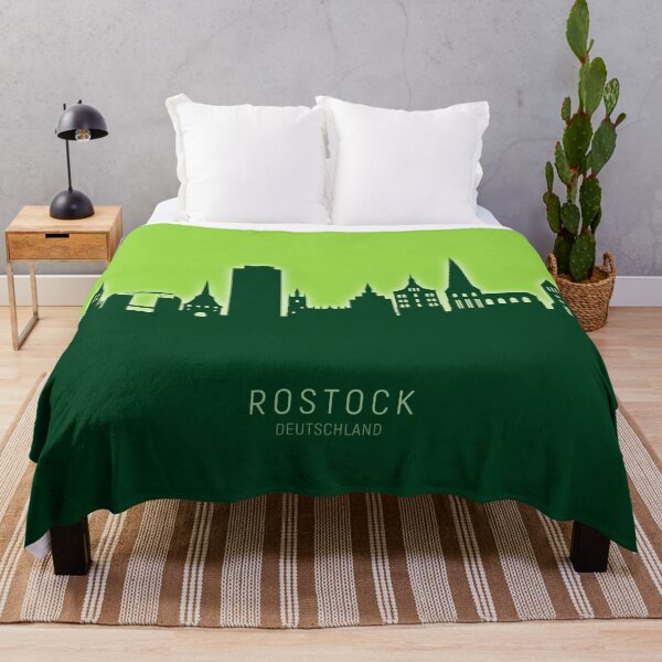 Item preview, Rostock Germany Skyline designed and sold by ArtPrints.