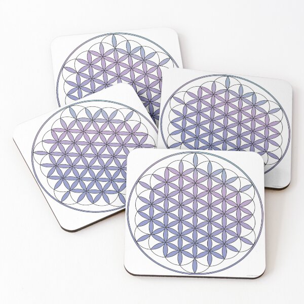 Item preview, Flower of Life Geometric Circles Grid (Purple) designed and sold by Natural Healer.