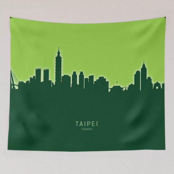 Item preview, Taipei Taiwan Skyline designed and sold by ArtPrints.