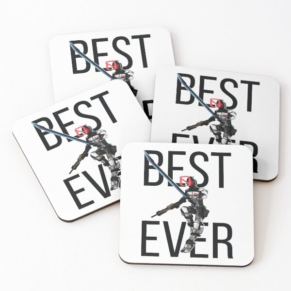 Zer0 The Assassin Borderlands Best Ever Coasters (Set of 4)