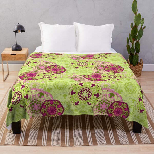 Item preview, Yoga colourful Green Purple Mandala pattern design designed and sold by Ienso.
