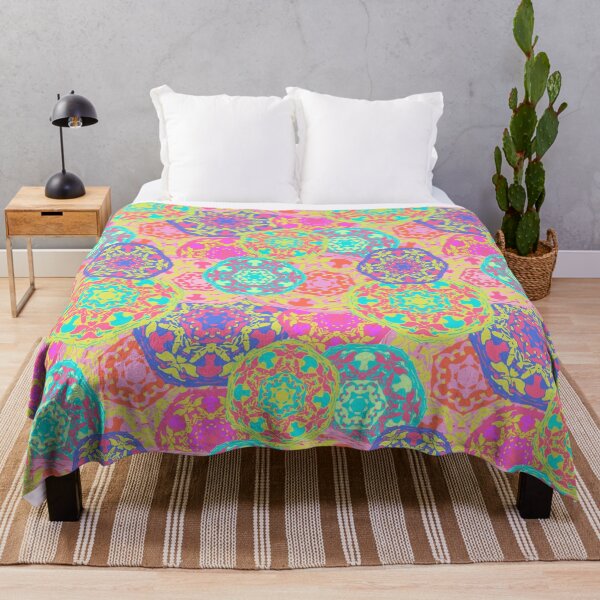 Item preview, Yoga colourful Purple Blue Mandala pattern design designed and sold by Ienso.