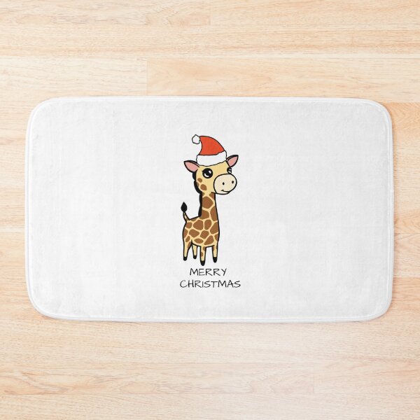 Item preview, Cute Giraffe Merry Christmas designed and sold by jakezbontar.
