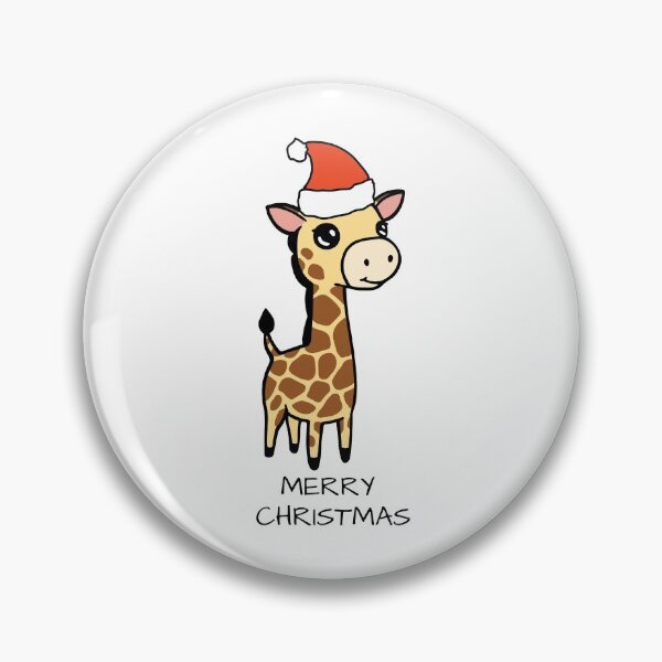 Item preview, Cute Giraffe Merry Christmas designed and sold by jakezbontar.