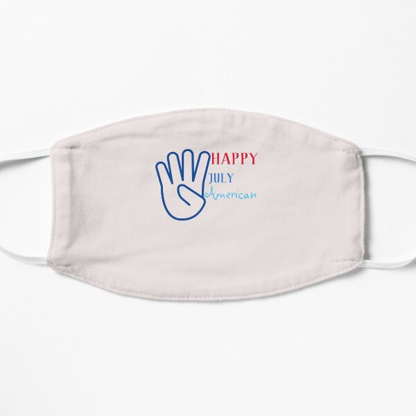 gift Happy 4th july Flat Mask
