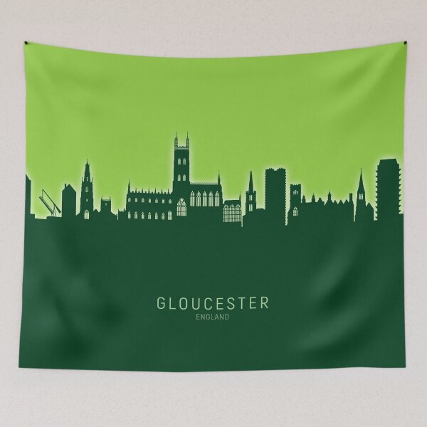Item preview, Gloucester England Skyline designed and sold by ArtPrints.