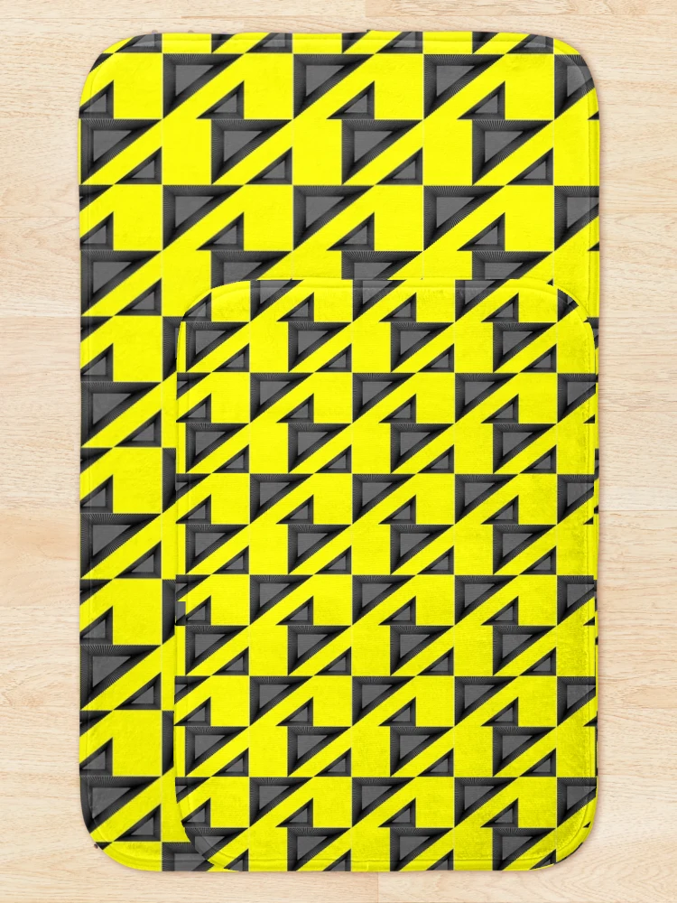 Thumbnail 5 of 6, Bath Mat, Geometric Pattern Design 19 designed and sold by Patternsdesign.