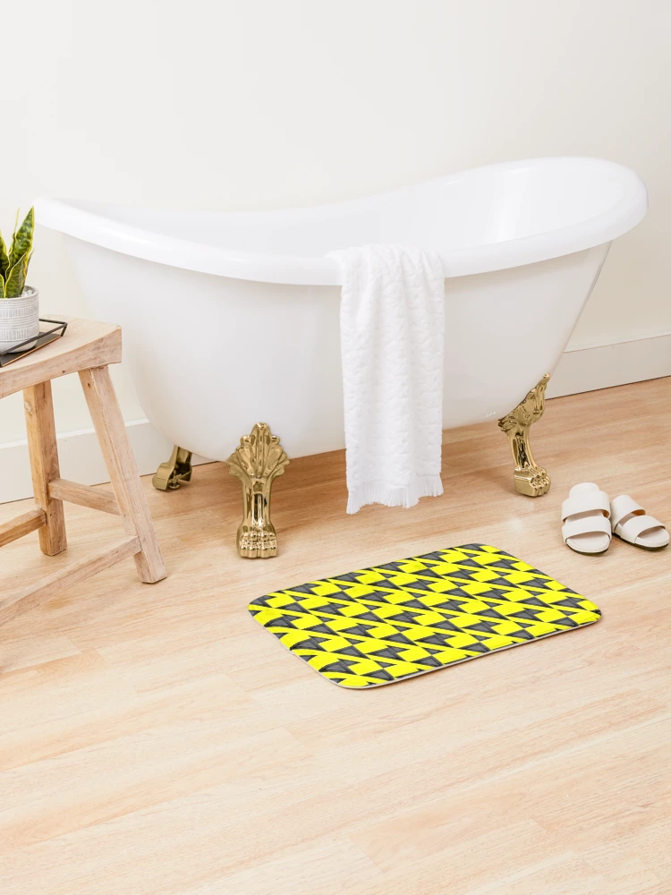 Thumbnail 2 of 6, Bath Mat, Geometric Pattern Design 19 designed and sold by Patternsdesign.