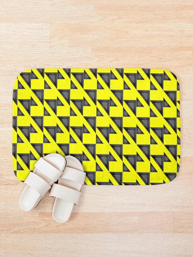 Thumbnail 1 of 6, Bath Mat, Geometric Pattern Design 19 designed and sold by Patternsdesign.