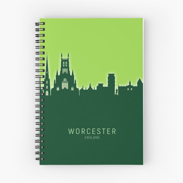 Artikelvorschau, Worcester England Skyline entworfen und verkauft von ArtPrints.