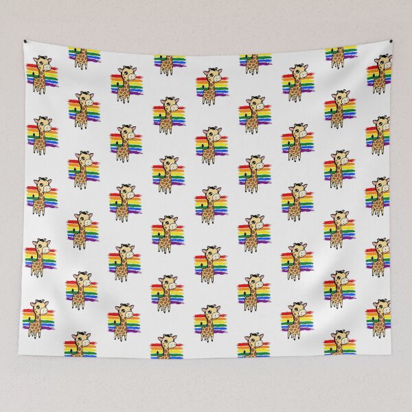 Item preview, Rainbow Cute Giraffe  designed and sold by jakezbontar.
