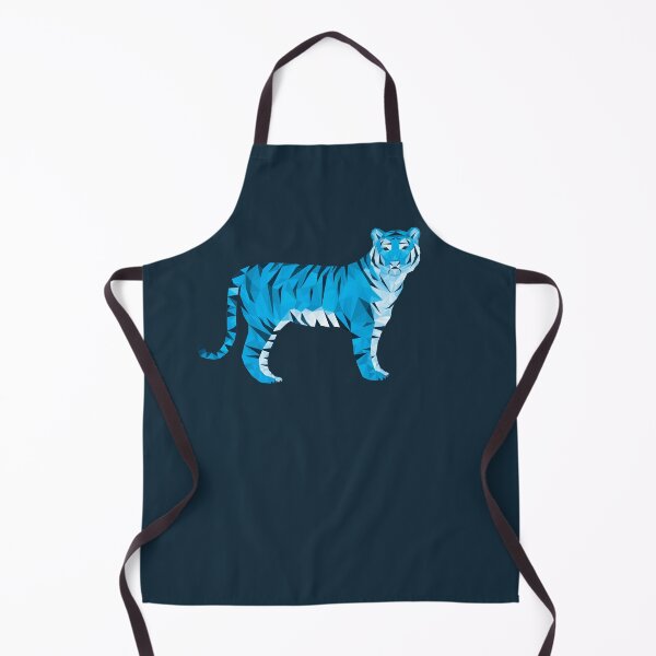 Item preview, Geometric Low Poly Tiger - Blue designed and sold by TigerTom Design.