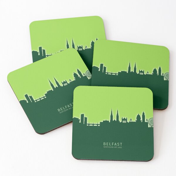 Item preview, Belfast Northern Ireland Skyline designed and sold by ArtPrints.