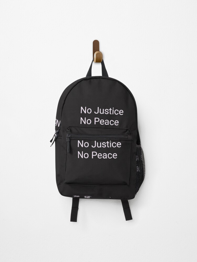 justice black backpack