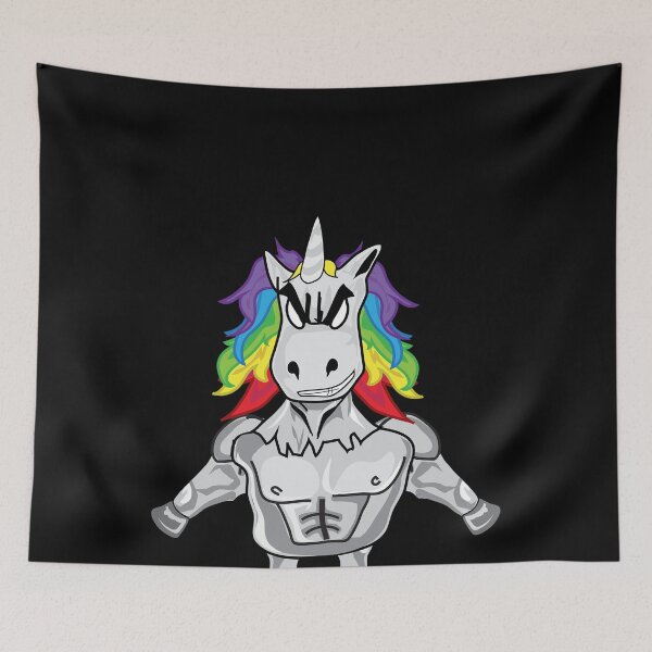 Item preview, Wicked Muscular Unicorn designed and sold by MarianRossberg.