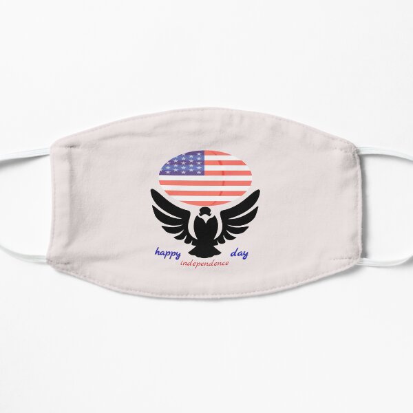 funny gift for Happy Independence Day Flat Mask
