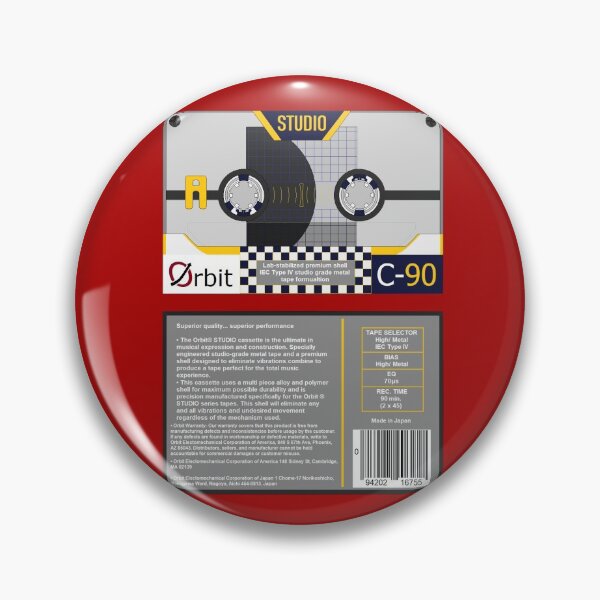 Item preview, Orbit Electronics STUDIO C-90 type 4 cassette (front and back) designed and sold by B-96-J.