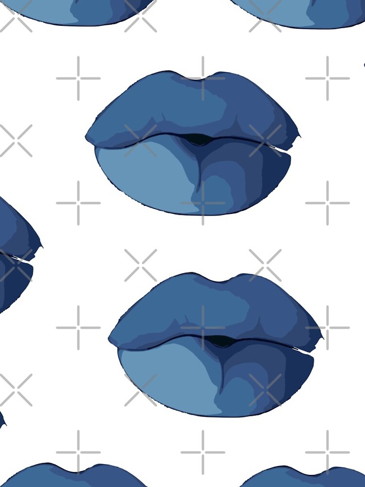 Thumbnail 4 of 4, iPhone Case, Blue lips designed and sold by redgoch.