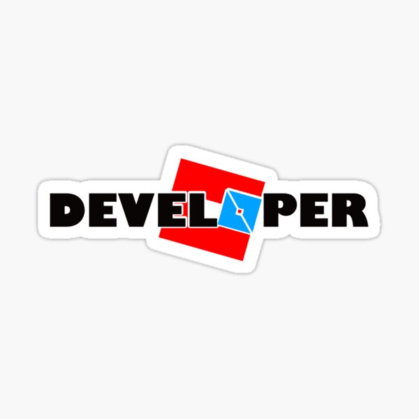 Roblox Studio Developer Fan Sticker By Infdesigner Redbubble - roblox developer com