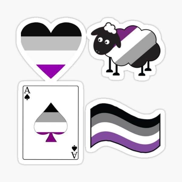 “Asexual Sticker Pack” Sticker for Sale by Nivi05 | Redbubble