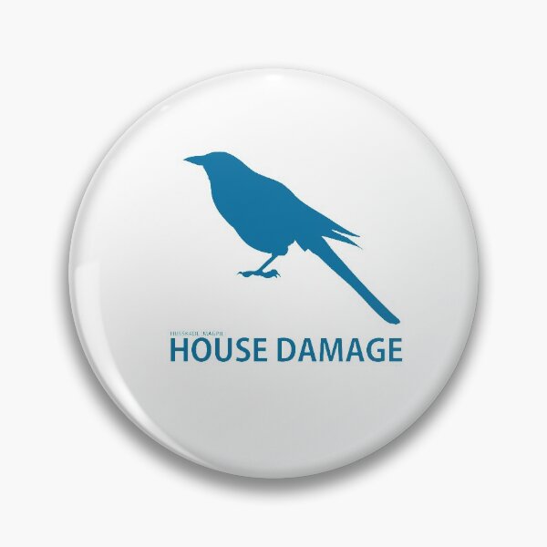 Silhouette of a Magpie illustration (Literal Danish) - Husskade Pin